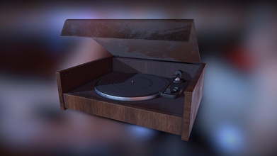 vinyl record player - download free 3d model futaba blender b773bec another one + sp fast sketch lowpoly gameready 3d print model - Mito3D