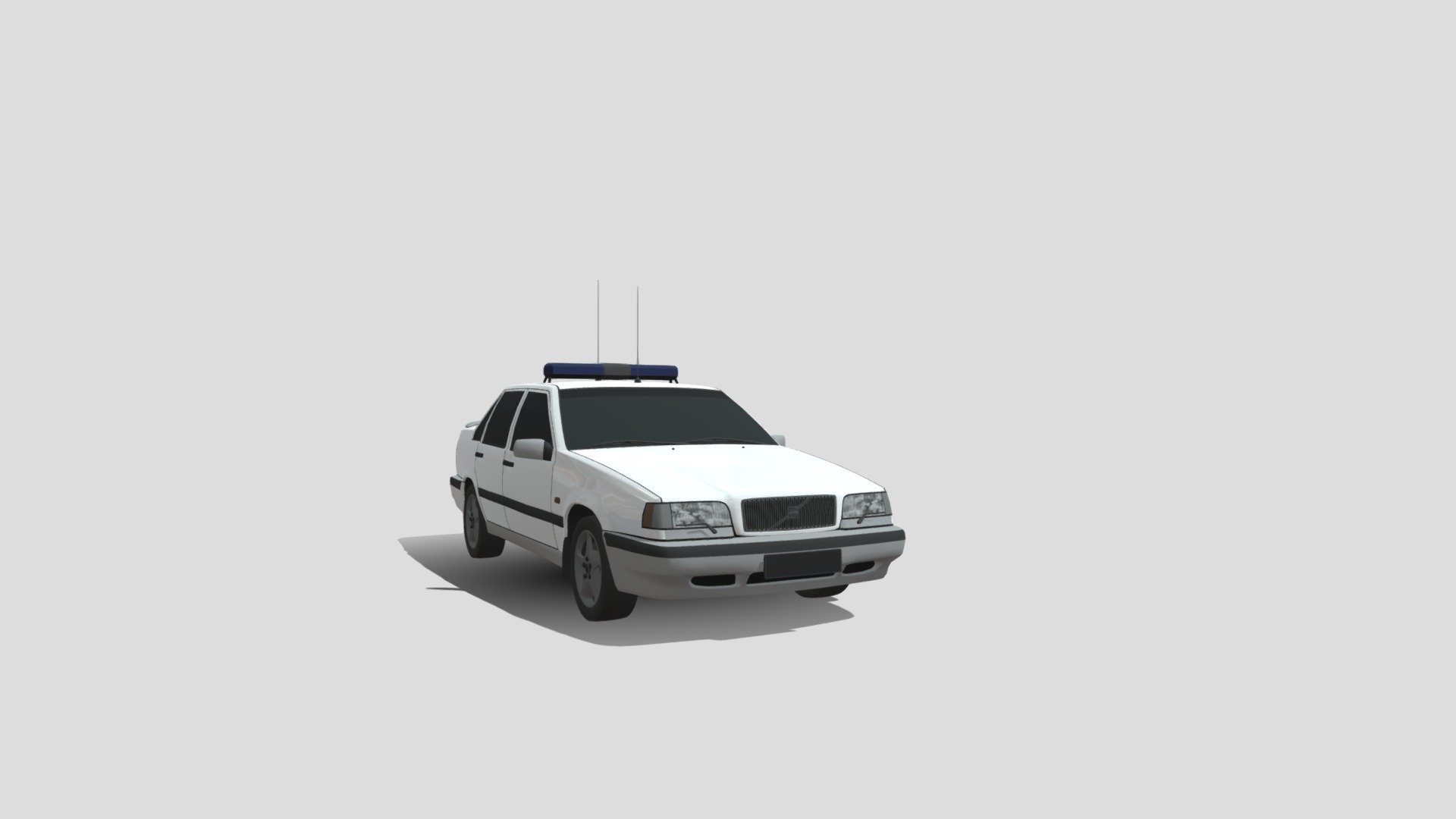 volvo police car-british - download free 3d model captaindavid100k a6e9977 3D print model - Mito3D
