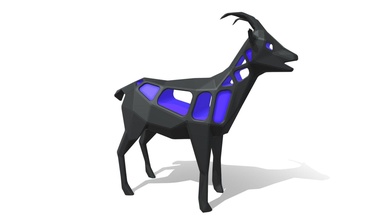 voronoi goat - buy royalty free 3d model jambul agungnurani 3504904 3d print model - Mito3D