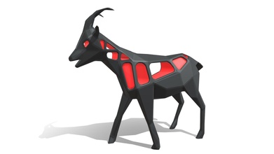 voronoi goat pose - buy royalty free 3d model jambul agungnurani c2baad8 3d print model - Mito3D