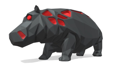 Voronoi hipopótamo pose Comprar realeza livre 3d modelo jambul agungnurani c1b0071 3d print model - Mito3D