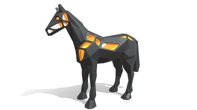 voronoi Pferd Kaufen Lizenzgebühren frei 3d Modell Jambul Agungnurani f0a1e0a 3d print model - Mito3D