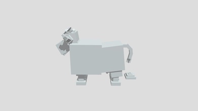 voxel- based cow wip - download free 3d model aggy jackagutter bc01c4a 3d print model - Mito3D