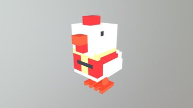 voxel fortune chicken - 3d model guillermo willy moral willymoral 7039383 3d print model - Mito3D