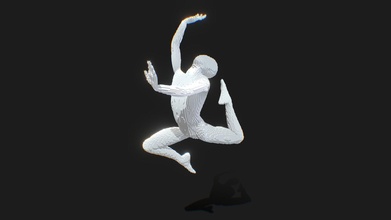 voxel manichino danza posa acquistare royalty gratuito 3d modello lucido sogni immagini vjluciddreams a7dc71f 3d print model - Mito3D