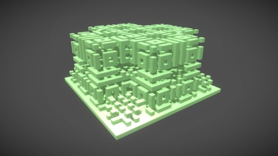voxel maze fractal - placeholder buy royalty free 3d model lucid dreams visuals vjluciddreams 4127c9f 3d print model - Mito3D