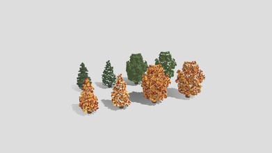 voksel ağaçlar + dosya varyasyonlar renkler 3d model Naomifz 7ce1a85 3d print model - Mito3D