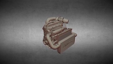 vw vr6 32l turbo completar motor 3d modelo dorianlaporte 08952ca 3d print model - Mito3D