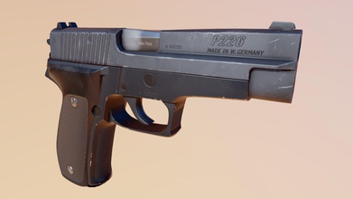 w german sig p226 - 3d model ns402 a2b26cd 10k tris 4k texture pistol 1k magazine https wwwartstationcom artwork 1nk2d3 3d print model - Mito3D