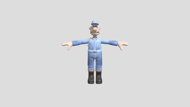 wallace - download free 3d model charlesavila626 0d2142d fully rigged gromit blue suit comes blend format check out my youtube channel chuckmcwippy 3d print model - Mito3D