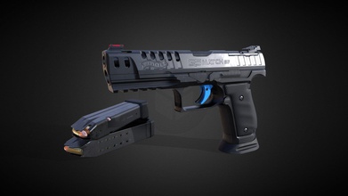 Walther q5 Combine sf pistola 3d modelo xlay3d 957c7e8 3d print model - Mito3D