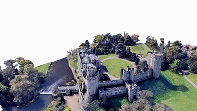 warwick castle medieval england map scan - buy royalty free 3d model asen asensio 4704d63 3d print model - Mito3D