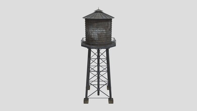 water tower - download free 3d model gotham architect alshareef892007 e5b70b2 3d print model - Mito3D