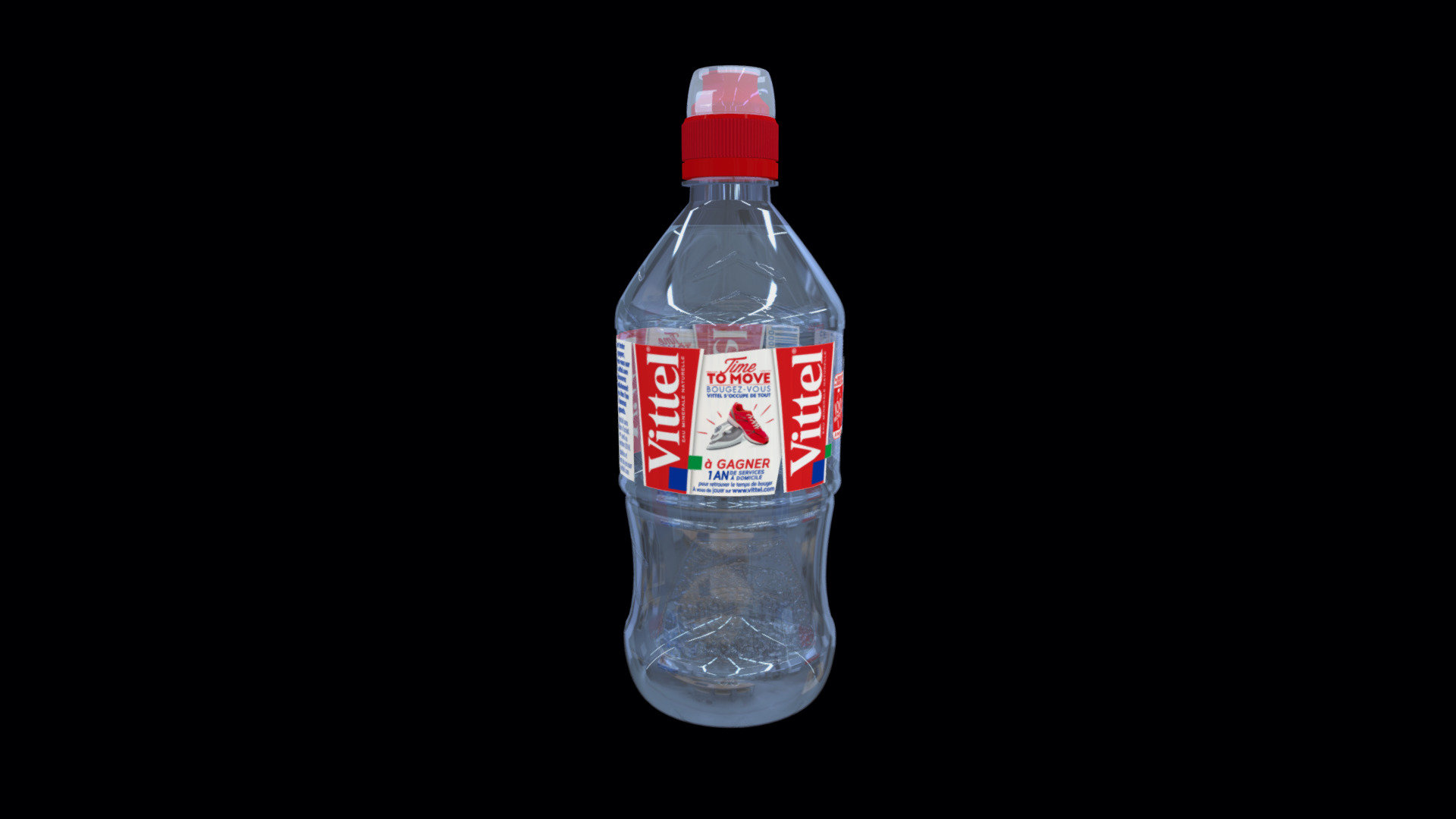 acqua vittel 75cl bottiglia 3d modello studiofm 200945a 3D print model - Mito3D