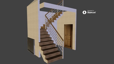 şelale Somut iniş 3d model merdiven zklfslf 3d print model - Mito3D