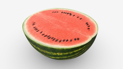 watermelon half - buy royalty free 3d model hq3dmod aivisastics dea36f2 3d print model - Mito3D