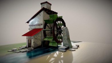 Wassermühle Animation 3d Modell Gabomill Gabomillan 88e89eb 3d print model - Mito3D
