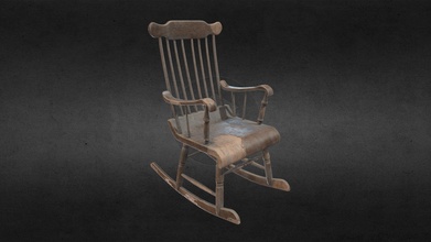 western rocking chair - buy royalty free 3d model hdri pro hifi010 a52c396 3d print model - Mito3D