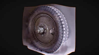 wheel gun zis-3 wwii 3dscan - buy royalty free 3d model aleksei vlasov nucld 09a4aff just scan vertex colors ply format deleted non-planar double-vertices lost vertices clean mesh may useful those historical vehicle 3d print model - Mito3D