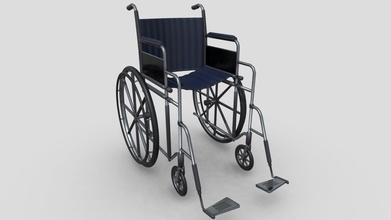 fauteuil roulant - acheter des redevances 3d gratuit modèle 3d-mesh-une usine d'kun glowbox dessins ra3id b5e6922 moderne, robuste malade blessé personnes âgées 3d print model - Mito3D