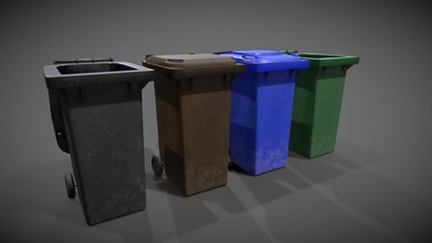 tekerlekli çöp kutuları satın almak telif Bedava 3d model Pasquill 5dc598a 3d print model - Mito3D