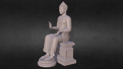 Weiß Buddha Kaufen Lizenzgebühren frei 3d Modell booni4dee cinema 4d zbrush sculpt 3d print model - Mito3D
