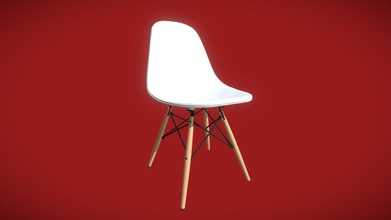 branco cadeira Vitra Eames dsw 3d modelo franciscodugarte cf65394 3d print model - Mito3D