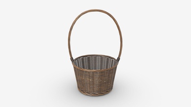 wicker basket handle - buy royalty free 3d model hq3dmod aivisastics 78910a3 3d print model - Mito3D
