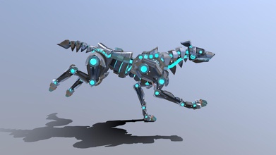wild dog mecha - 3d model becca3d 3d874fd 3d print model - Mito3D
