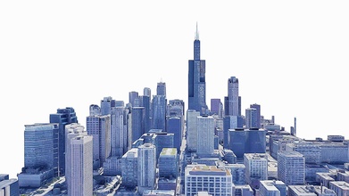 willis Torre Chicago grattacielo scansione carta geografica acquistare royalty gratuito 3d modello asen asensio 4b5e5d2 3d print model - Mito3D