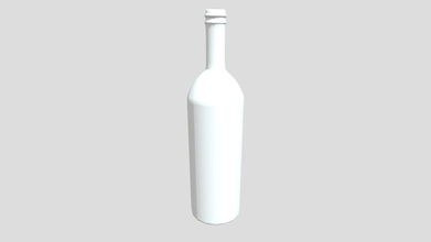 wine bottle garafa vinho - download free 3d model vanilla hot sauce vanillahotsauce e51a29d basic without cork garrafa basica sem rolha 3d print model - Mito3D