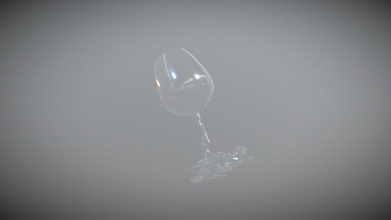 Wein Glas fallen 01 download frei 3d Modell paulyang 3d4f79b 3d print model - Mito3D
