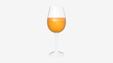 degustazione di vino bicchiere succo d'arancia - buy royalty-free modello 3d hq3dmod aivisastics d647aba 3d print model - Mito3D