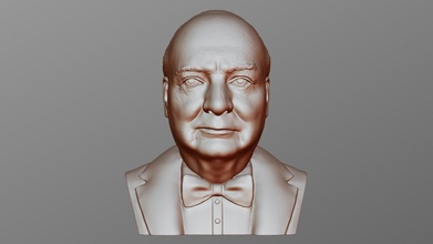 Winston Churchill büst 3d baskı satın almak telif Bedava model basılı gerçeklik Piotrkatanowski 97c6724 ww2 hoover Britanya politikacı Devlet Başkanı krallık harika 2 şöhret Birleşik tanınmış siyaset 3d print model - Mito3D