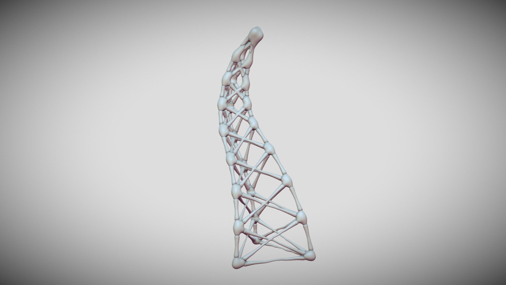 wireframe skeleton - 3d model greengiant83 28d3a01 result little playing around houdini experimenting vdb reshapes combines 3D print model - Mito3D