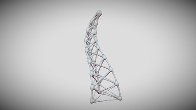 estructura metálica esqueleto - modelo 3d greengiant83 28d3a01 resultado poco jugando alrededor de houdini experimentando vdb remodela la combina alambre 3d print model - Mito3D