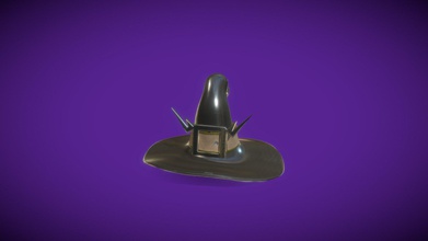 witch hat - download free 3d model yimni 49f0fce inspired overwatch hope you enjoy please attribute if use something keep mind not designed much uv&rsquo s great poly count high 3d print model - Mito3D