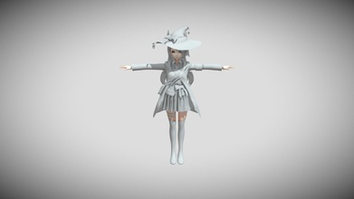 witch style anime - download free 3d model neutralize bca9b44 3d print model - Mito3D