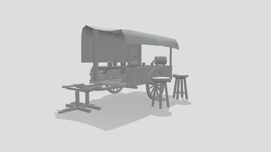wizard cart - download free 3d model hiitssterre 3794879 made schoolproject teacher tutorial we had design everything around so waht d maya 3d print model - Mito3D