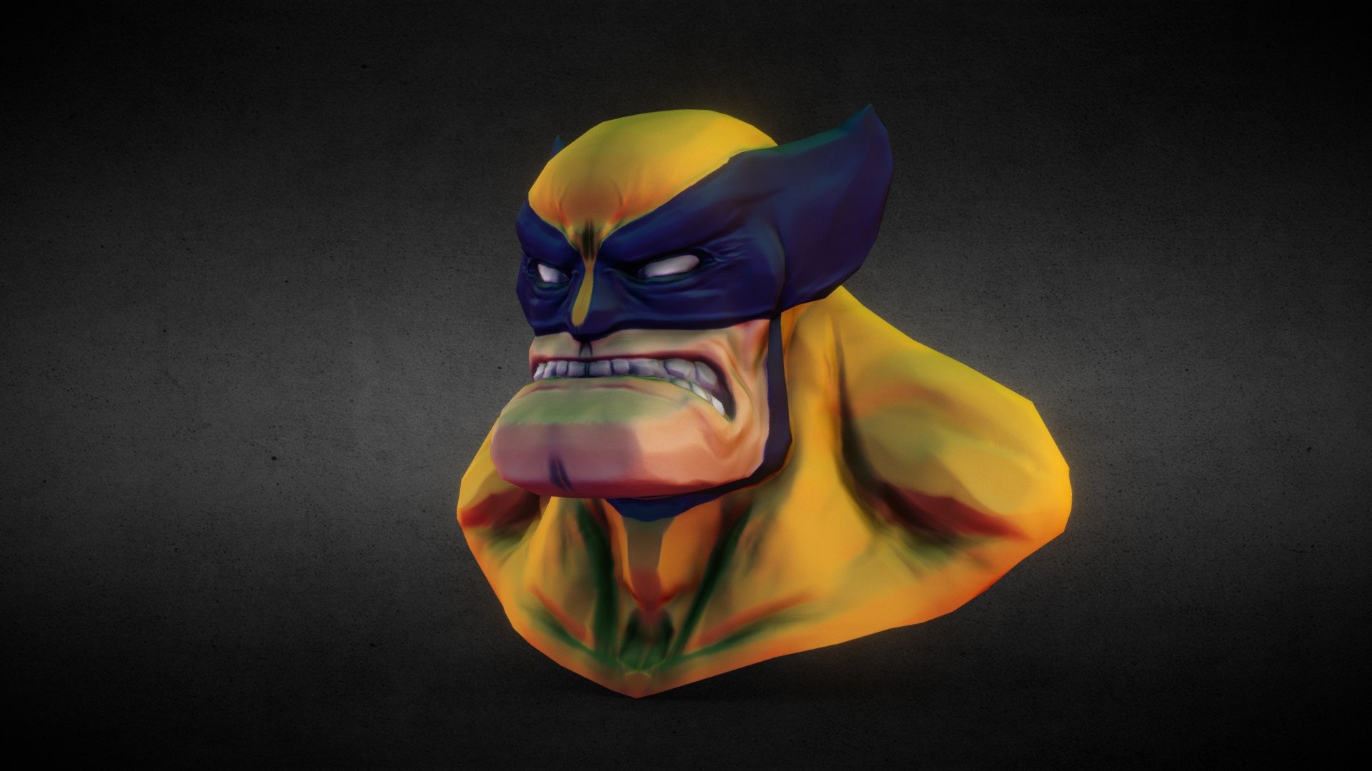 wolverine - 3d model adam flores adamflores 47f44e8 old sculpt finally decided finish based creature box concept have long since lost hard drive abyss 3D print model - Mito3D