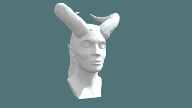 woman demon head - download free 3d model jaymewithers 33befa4 3d print model - Mito3D