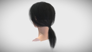 woman hairstyle - buy royalty free 3d model paris aaaaaaaaabla 9c205c0 3d print model - Mito3D