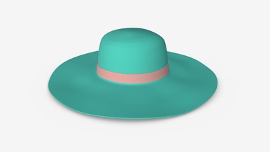 mujer sombrero 01 - comprar libre de derechos autor del modelo 3d hq3dmod aivisastics f205c9c 3d print model - Mito3D