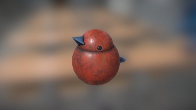 wood bird - buy royalty free 3d model universe ef7da9f low poly game-ready not subdivision real scale units cm proportions sizes observed close possible object 8 4 x 7 3d print model - Mito3D