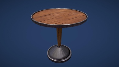 madeira metal café tabela 3d modelo Ericdavis b53db9e 3d print model - Mito3D