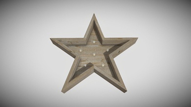 la madera de estrella bombillas luz - comprar libre derechos autor del modelo 3d lincolnlabs 97ad6c5 estilo rústico estrellas pequeñas, redondas y las 3d print model - Mito3D