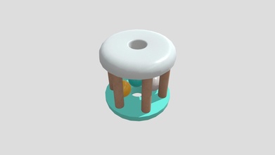 wooden baby rattle toy - download free 3d model thebergh a176b85 3d print model - Mito3D