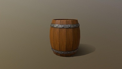 wooden barrel - download free 3d model pretty sloth c69723c 3d print model - Mito3D
