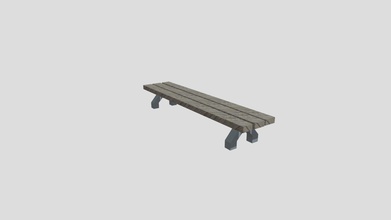 wooden bench - 3d model craig andrews craigandrews d6841a6 3d print model - Mito3D