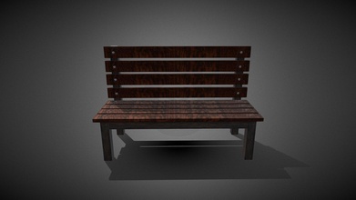 wooden bench - download free 3d model akshat shooter24994 22e8163 3d print model - Mito3D